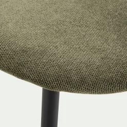 Chaise De Salle À Manger*alinea Chaise en tissu et bois d'eucalyptus - vert