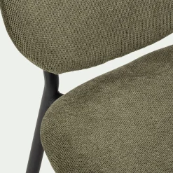 Chaise De Salle À Manger*alinea Chaise en tissu et bois d'eucalyptus - vert