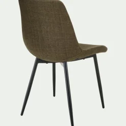 Chaise De Salle À Manger*alinea Chaise en tissu et métal - cedre Vert