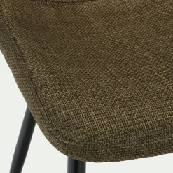 Chaise De Salle À Manger*alinea Chaise en tissu et métal - cedre Vert