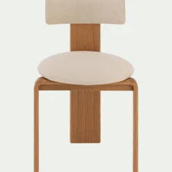 Chaise De Salle À Manger*alinea Chaise en tissu sans accoudoirs - Beige