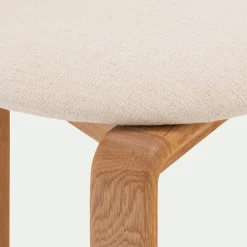 Chaise De Salle À Manger*alinea Chaise en tissu sans accoudoirs - Beige