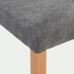 Chaise De Salle À Manger*alinea Chaise en tissu sans accoudoirs - Gris