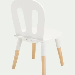 Table Et Chaise Enfant*alinea Chaise enfant en bois - Blanc