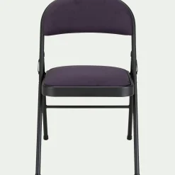 Chaise De Salle À Manger*alinea Chaise pliante en métal et tissu - calabrun Noir