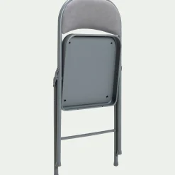 Chaise De Salle À Manger*alinea Chaise pliante en métal et tissu - restanque Gris
