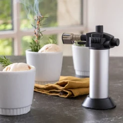 Ustensile De Cuisine|Accessoire De Cuisson*alinea Chalumeau de cuisine en métal - argenté Gris