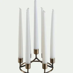 Bougie Et Photophore De Noël*alinea Chandelier 7 bougies en fer D18cm - Doré