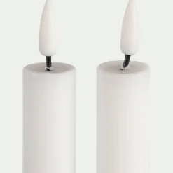 Bougie|Bougie Et Photophore De Noël*alinea Chandelles à LED - Blanc