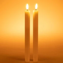 Bougie|Bougie Et Photophore De Noël*alinea Chandelles à LED - Blanc