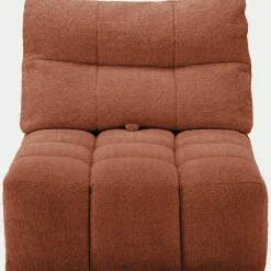 Canapé Modulable*alinea Chauffeuse avance - recule en tissu campo - brun rustrel Marron