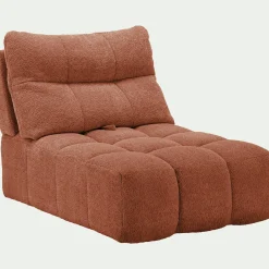 Canapé Modulable*alinea Chauffeuse avance - recule en tissu campo - brun rustrel Marron