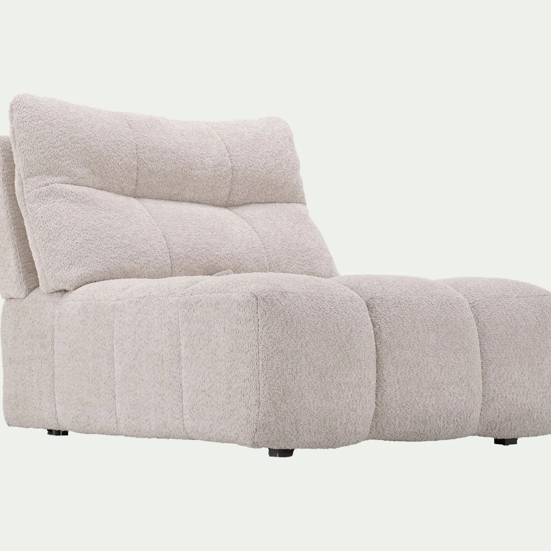 Canapé Modulable*alinea Chauffeuse avance - recule en tissu campo - écru Blanc