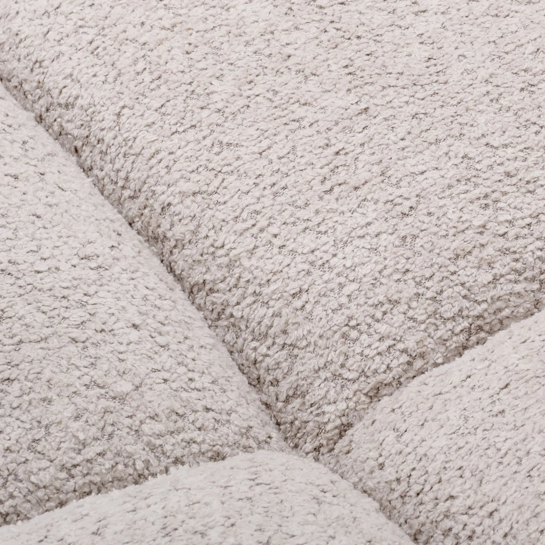 Canapé Modulable*alinea Chauffeuse avance - recule en tissu campo - écru Blanc