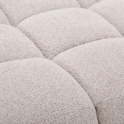 Canapé Modulable*alinea Chauffeuse avance - recule en tissu campo - écru Blanc