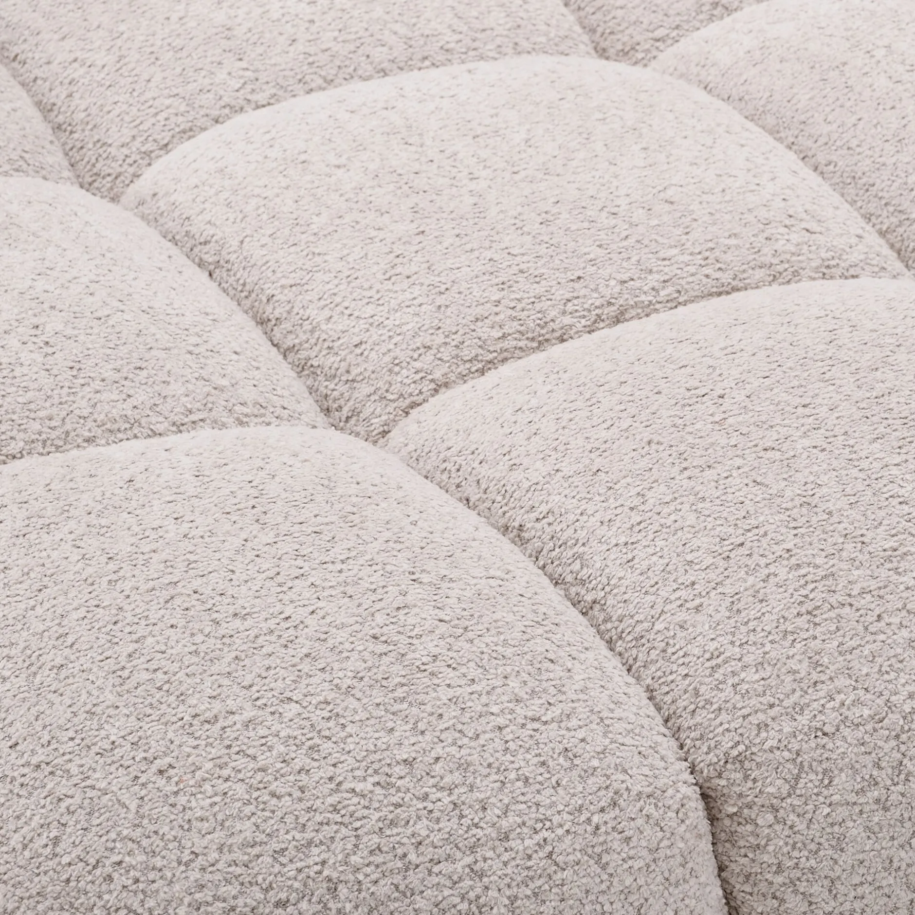 Canapé Modulable*alinea Chauffeuse avance - recule en tissu campo - écru Blanc