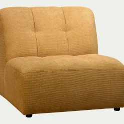 Pouf & Repose-Pieds*alinea Chauffeuse en tissu Eden - argan Jaune