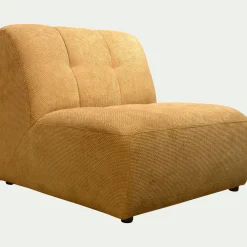 Pouf & Repose-Pieds*alinea Chauffeuse en tissu Eden - argan Jaune