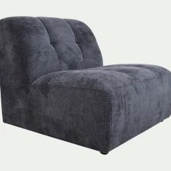 Pouf & Repose-Pieds*alinea Chauffeuse en tissu Eden - marine Bleu