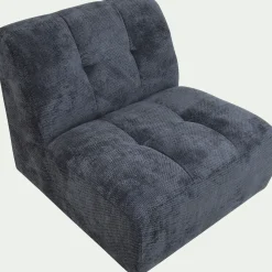 Pouf & Repose-Pieds*alinea Chauffeuse en tissu Eden - marine Bleu