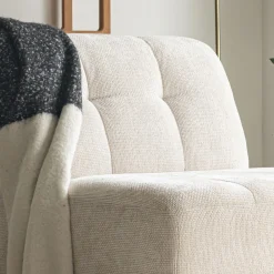 Pouf & Repose-Pieds*alinea Chauffeuse en tissu Eden - alpilles Beige