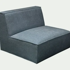 Fauteuil|Petit Canapé*alinea Chauffeuse en tissu tramé - Bleu