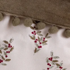 Décoration À Suspendre*alinea Chaussette déco de Noël motif floral - Vert