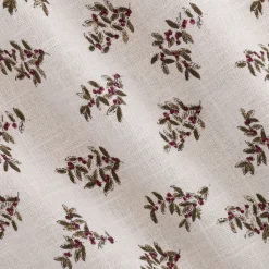 Chemin De Table|Nappe Et Serviette De Noël*alinea Chemin de table en coton motif floral 50x150cm - Blanc