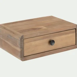 Table De Chevet*alinea Chevet suspendu en acacia L45xl25xH16cm - Bois clair