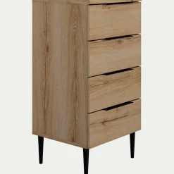 Commode & Chiffonnier*alinea Chiffonnier 4 tiroirs en bois - Bois clair