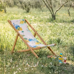 Matelas Enfant|Chilienne*alinea Chilienne de jardin enfant motif Sormiou - Bleu