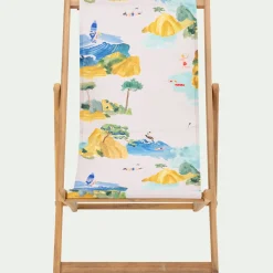 Matelas Enfant|Chilienne*alinea Chilienne de jardin enfant motif Sormiou - Bleu