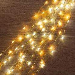 Guirlande De Noël*alinea Chute lumineuse L1,80m - Doré