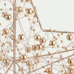 Suspension De Noël|Boule De Noël*alinea Cimier étoile lumineux H27cm - naturel Doré