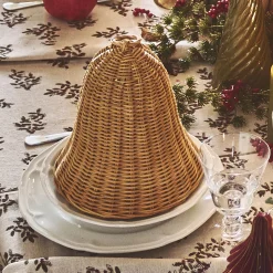 Décoration À Poser|Décoration De La Table De Noël*alinea Cloche décorative en rotin D20xH24cm - Naturel