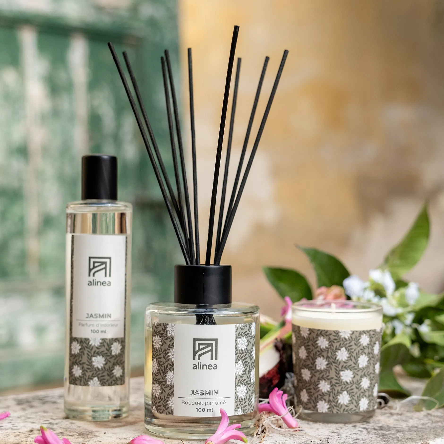 Coffret Parfum D'Ambiance|Parfum D'Ambiance*alinea Coffret 3 pièces senteur Jasmin