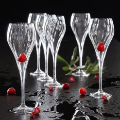 Verre À Pied|Flûte Et Coupe De Champagne*alinea Coffret de 6 flûtes à champagne en cristallin 16cl - Transparent