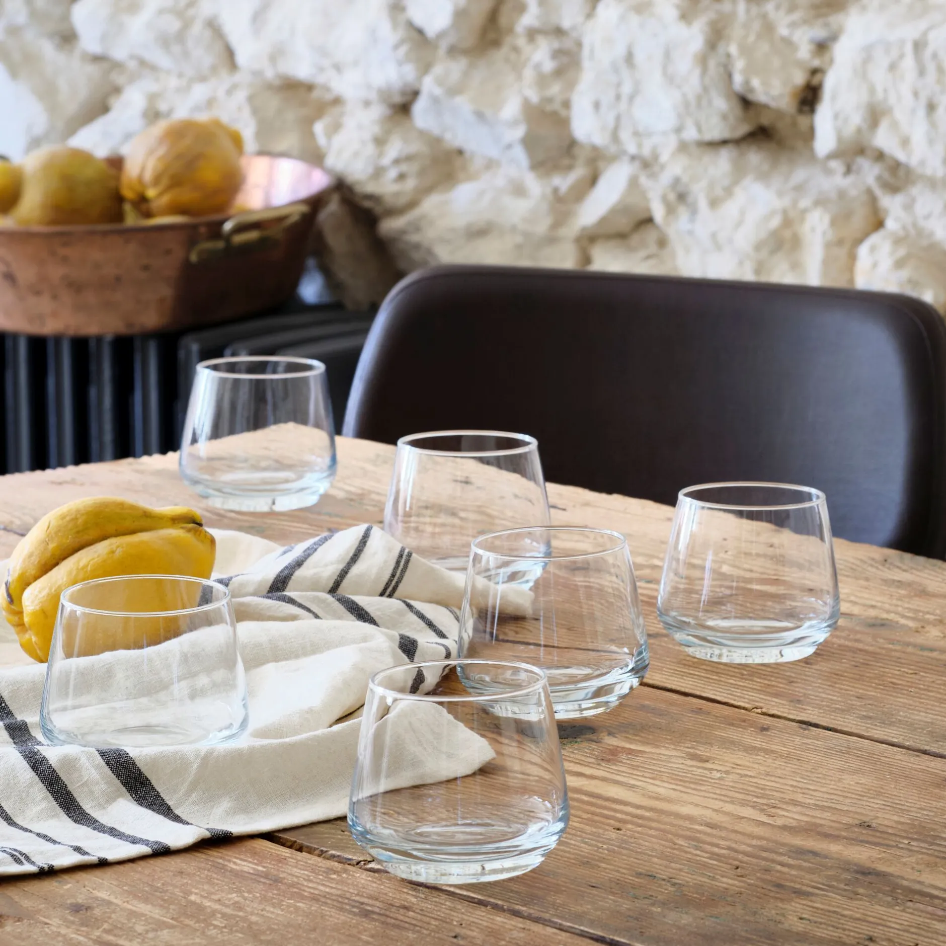 Verre À Eau|Verre Et Carafe De Noël*alinea Coffret de 6 gobelets en verre 34,5cl - Transparent