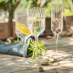 Verre À Vin|Verre À Eau*alinea Coffret de 4 verres à pied tulipe en cristallin 28cl - Transparent