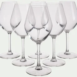 Verre À Pied|Verre À Vin*alinea Coffret de 6 verres à pied 35cl - Transparent