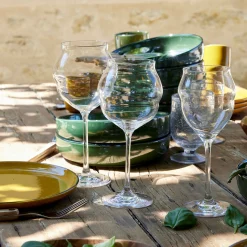 Verre À Pied|Verre À Vin*alinea Coffret de 6 verres à pied en cristallin 40cl - Transparent