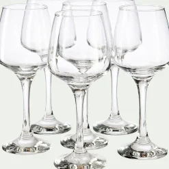 Verre À Pied|Verre À Vin*alinea Coffret de 6 verres à vin 29,5cl - Transparent