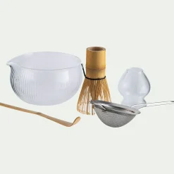 Ustensile De Cuisine|Cafetière Et Théière*alinea Coffret pour préparation de matcha 45cl - Transparent