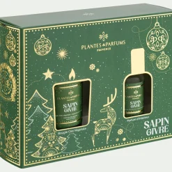 Coffret Parfum D'Ambiance|Parfum D'Ambiance*alinea Coffret senteur Sapin Givré Vert