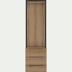 Dressing|Armoire*alinea Colonne de rangement 3 tiroirs en bois H210cm - Bois clair
