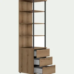 Dressing|Armoire*alinea Colonne de rangement 3 tiroirs en bois H210cm - Bois clair
