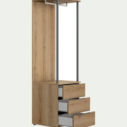 Dressing|Armoire*alinea Colonne de rangement 3 tiroirs en bois H210cm - Bois clair