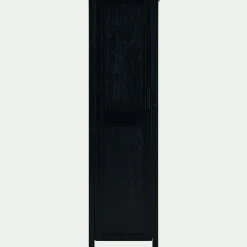 Colonne De Salle De Bain*alinea Colonne de salle de bain en bois de cèdre - H171cm Noir