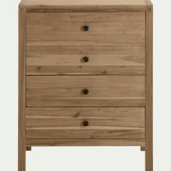Commode & Chiffonnier*alinea Commode 4 tiroirs en acacia - Bois clair