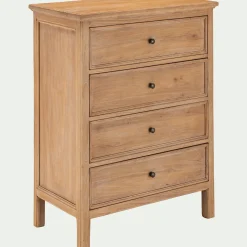 Commode & Chiffonnier*alinea Commode 4 tiroirs en bois d'orme et de pin - Bois clair